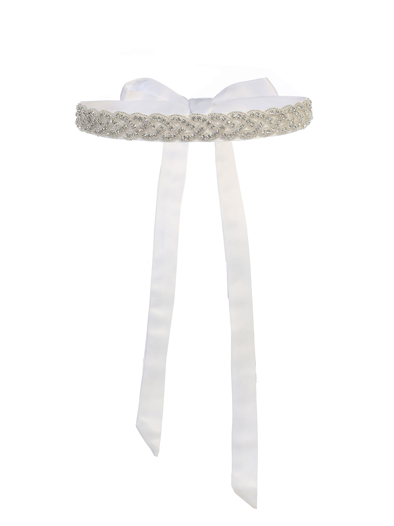 rhinestone sash for flower girl dress