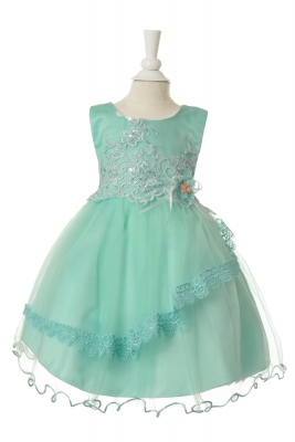 mint green flower girl