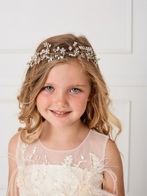 Girls Gorgeous Rhinestone Headpiece - Style 154