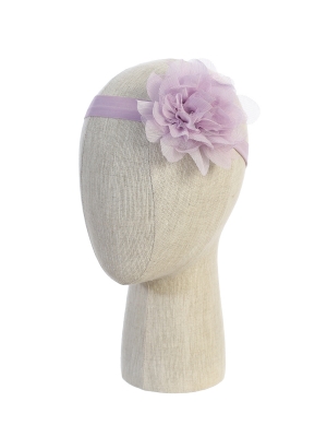 Girls Flower Elastic Headband - Style 162 in Choice of Color