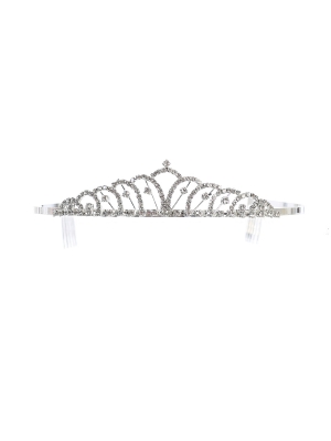 Girls Elegant Rhinestone Tiara - Style 302