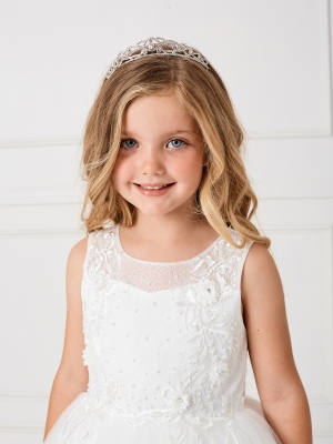 Girls Elegant Rhinestone Tiara - Style 304