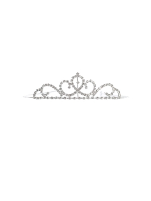 Girls Elegant Rhinestone Tiara - Style 305