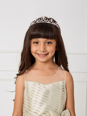 Girls Elegant Rhinestone Tiara - Style 311