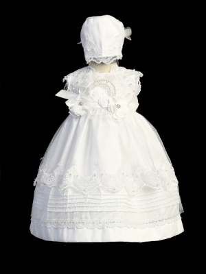 Girls Baptism and Christening Style 2374 - WHITE