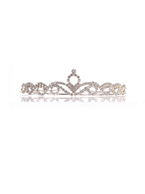 Rose Gold Rhinestone Tiara - Style 327