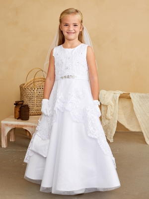 White Lace Peplum Dress