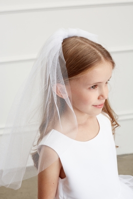 Girls Communion Veil - WHITE Style 603