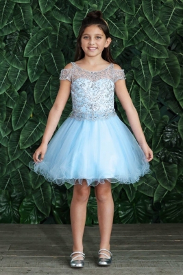 Girls Dress Style TY012 - BAHAMA BLUE