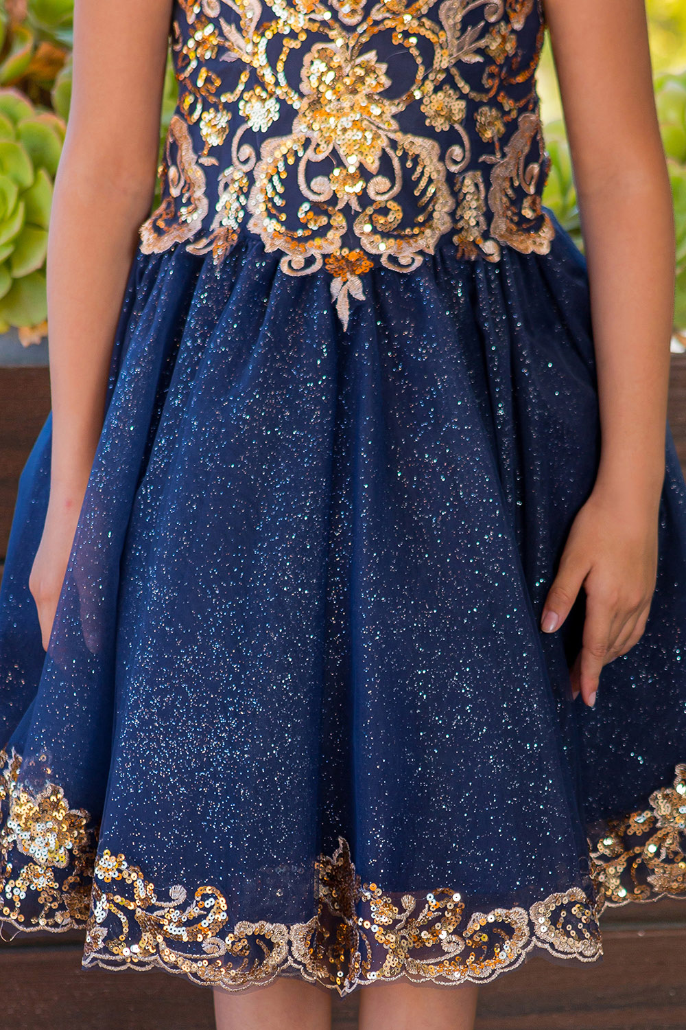 blue dress for baby girl Navy Blue Quinceanera Dress 1637 Navy / XSmall main image 1