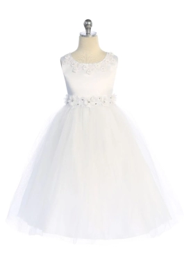 White Luxurious Princess Ball Gown Dress