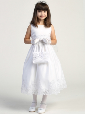 Tulle Dress with Corded Embroidery and Sequins - Style SP184