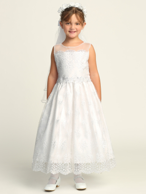 Elegant Embroidered Tulle and Sequin Dress - SP215