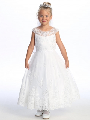 Corded Embroidered Dress with Sequin Details - SP725