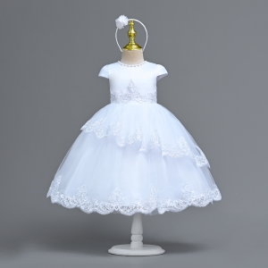 Girls Dress Style 426 - Cap Sleeve Dress with Tiered Skirt