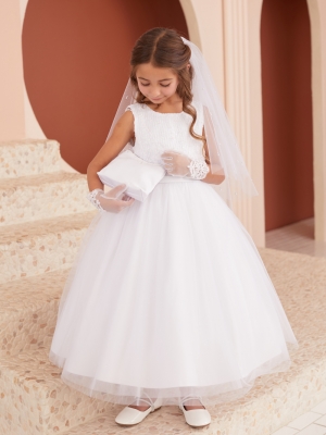 White Daisy Embroidered Dress
