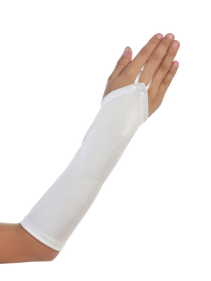 Women's Satin Fingerless Gloves