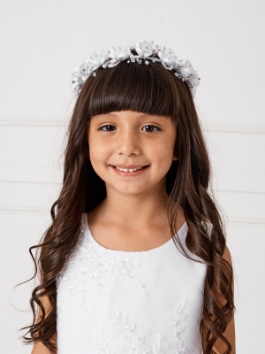 Girls Elegant Flower Crown - Style 537