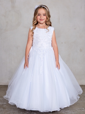 White Communion Shoes Formal Dress Party Wedding Bridesmaid Flower Girl Miko 702 