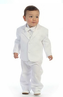 Boys Suit Style TX110- 5 Piece Tuxedo Set with Bow Tie and Vest