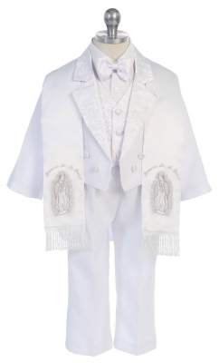 SALE Boys 5 Piece Tuxedo in White Size 2T