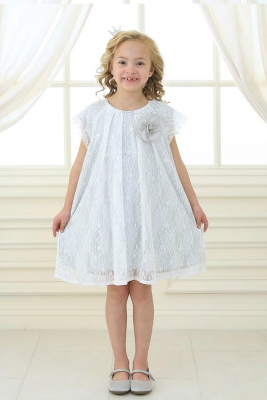Charcoal Grey Flower Girl Dress