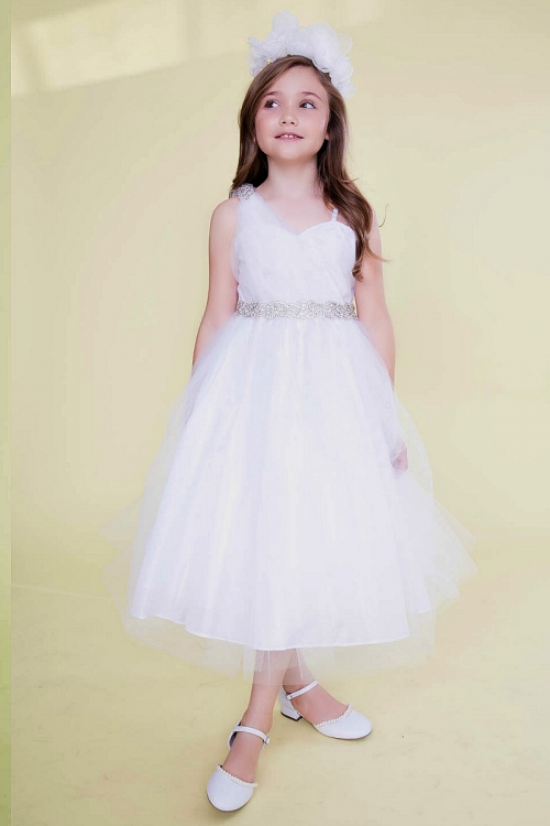 White Short Dresses for Girls