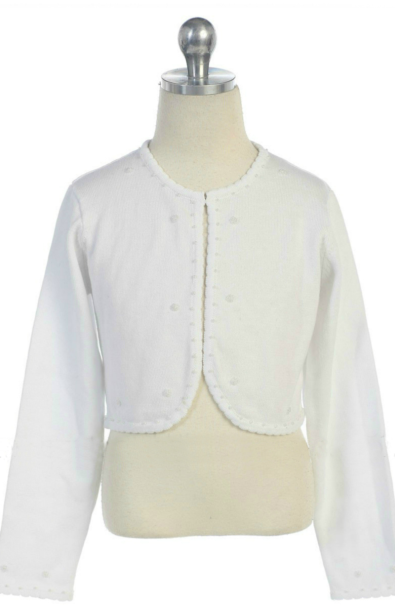 flower girl cardigan