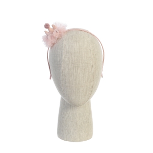 Pink Plush Princess Crown Headband