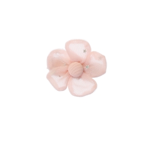 Pink Tulle Daisy Hair clip