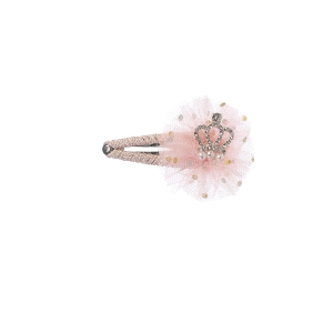 Pink Crown Hair Clip
