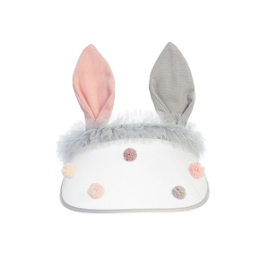 Pom Pom Rabbit Ear Visor in Choice of Color