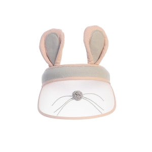 Blush Plush Bunny Ear Visor