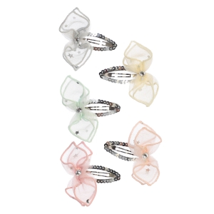 Mesh Bow with Sequin Clip in Choice of Color
