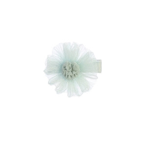 Aqua Shimmery Daisy Hair Clip