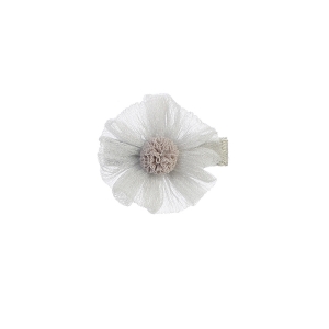 Gray Shimmery Daisy Hair Clip