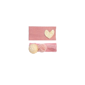 Heart & Pom Pom 2 Clip Set in Choice of Color
