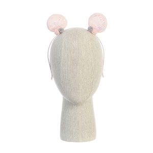 Blush Perfect Pom Pom and Confetti Filled Bow Headband