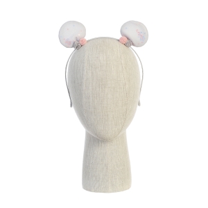 Slate Perfect Pom Pom and Confetti Filled Bow Headband