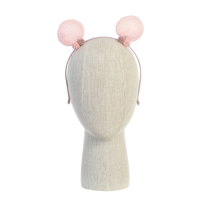Pink Perfect Pom Pom and Confetti Filled Bow Headband