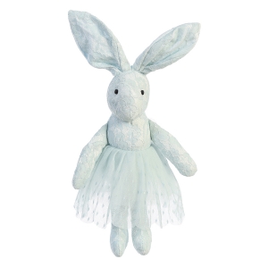 Aqua Stuffed Bunny Doll