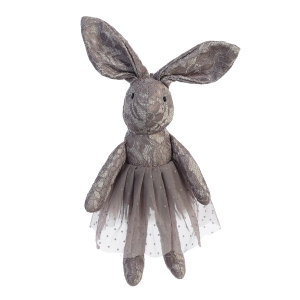 Gray Stuffed Bunny Doll