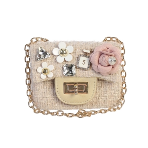 Nude Mini Tweed Purse
