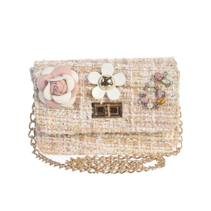 Nude Tweed Purse