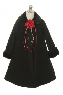 Black Fleece Style Coat