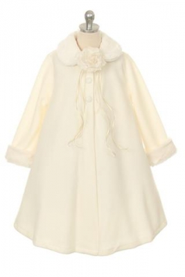 Ivory Fleece Style Coat