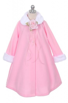 Pink Fleece Style Coat