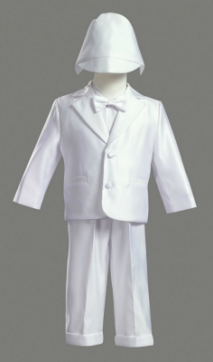 Boys Baptism-Christening Tuxedo Style 8860- Satin Tuxedo Set