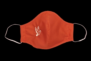 Red Dove Embroidered Mask