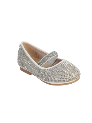 Girls Shoe Style S139 - Infant and Toddler Rhinestone Studded Shoe in Choice of Color